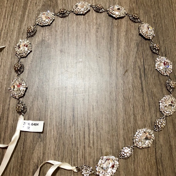 Gorgeous Kleinfeld Bridal Belt/Head Piece! - Picture 2 of 5